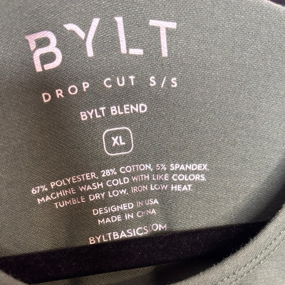 Bylt Shirt Mens Small Green Short Sleeve Lux Stretch Athleisure XL - Picture 4 of 11